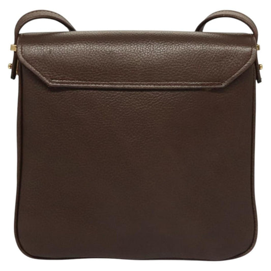 Bally Vintage Shoulder Bag Leather, Brown, Leather, Shoulder Bag