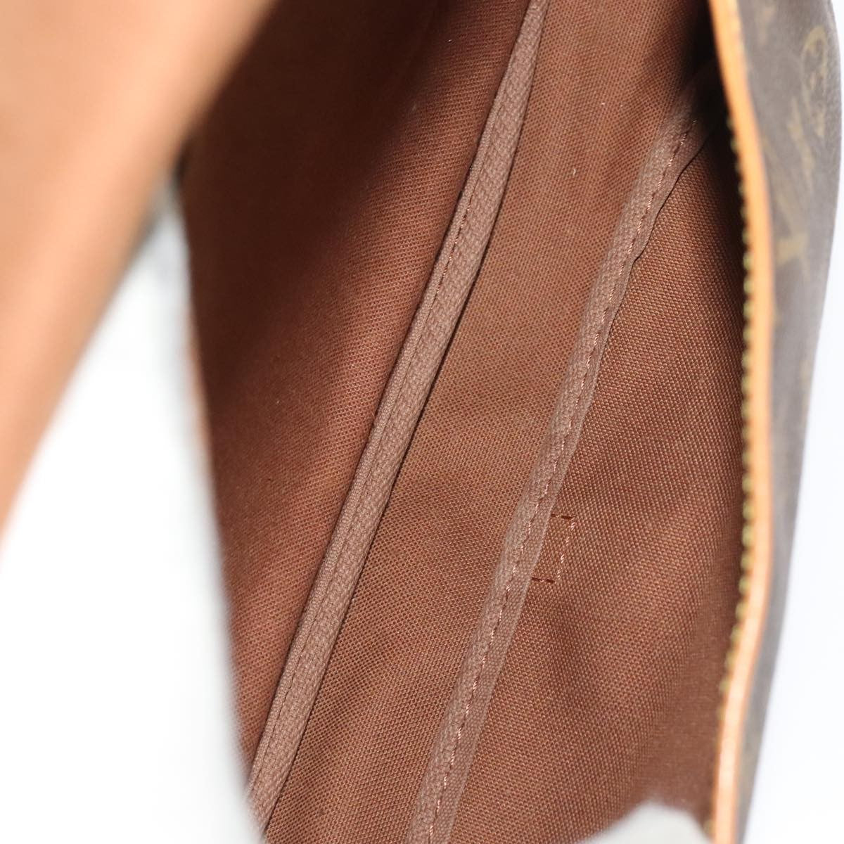 Louis Vuitton Saumur Handbag Monogram Canvas, BROWN, CANVAS, Handbag