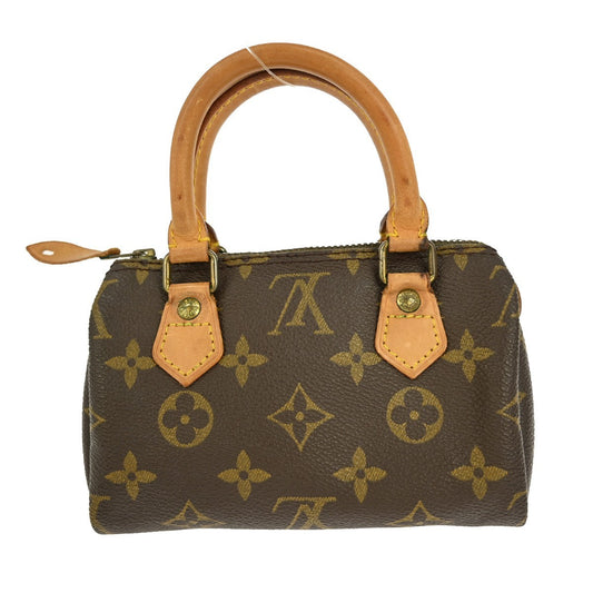 Louis Vuitton Speedy Mini HL Handbag Monogram Canvas, BROWN, CANVAS, Handbag