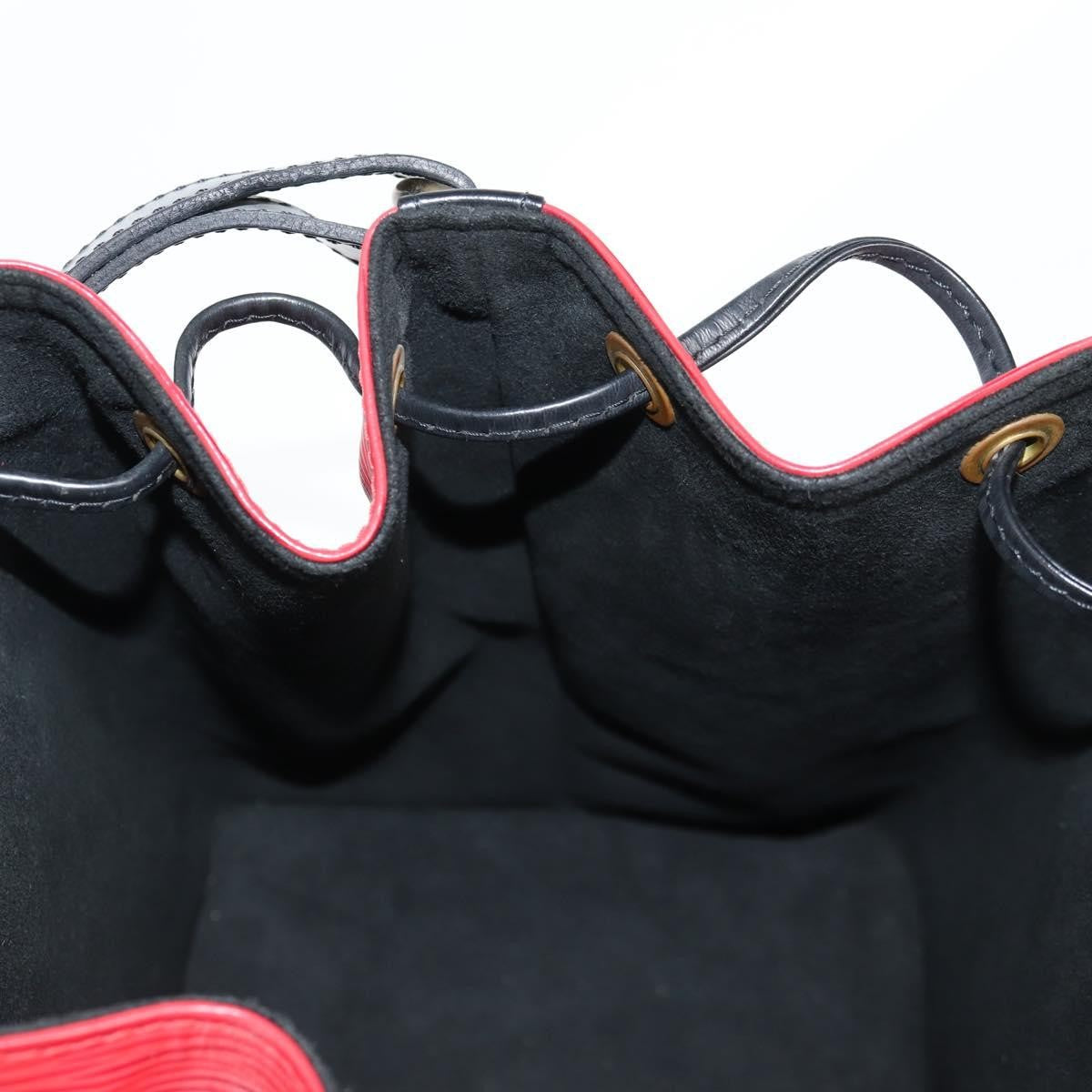 Louis Vuitton Bicolor Petit Noe Handbag Epi Leather, BLACK, LEATHER, Handbag