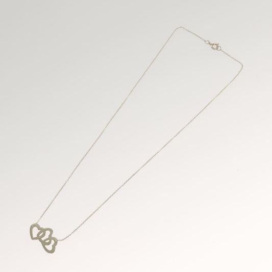 Tiffany & Co. Triple Heart Pendant Necklace Sterling Silver, SILVER, SILVER, Necklace