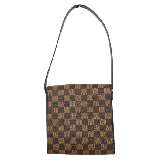 Louis Vuitton Tribeca Carre Handbag Damier, Brown, Canvas, Handbag