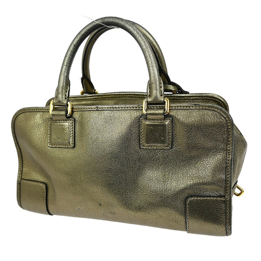 Loewe Amazona Bag Leather, GOLD, LEATHER, Handbag