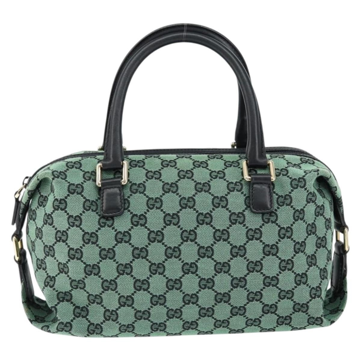 Gucci Full Moon Boston Bag GG Canvas, GREEN, CANVAS, Travel bag