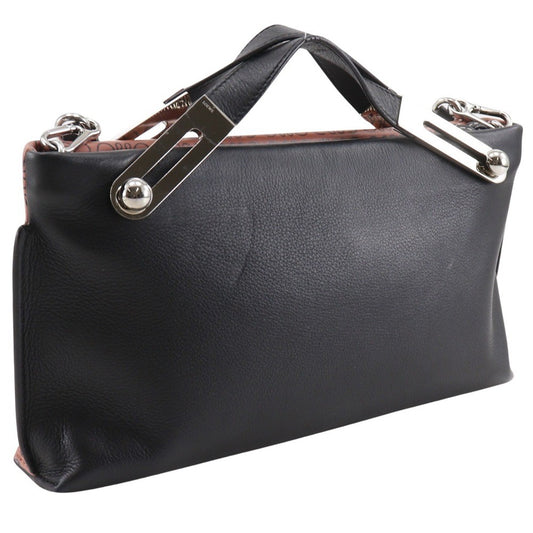 Loewe Missy Handbag Anagram Printed Leather, BLACK, LEATHER, Handbag