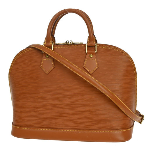 Louis Vuitton Vintage Alma Handbag Epi Leather, Brown, Leather, Handbag