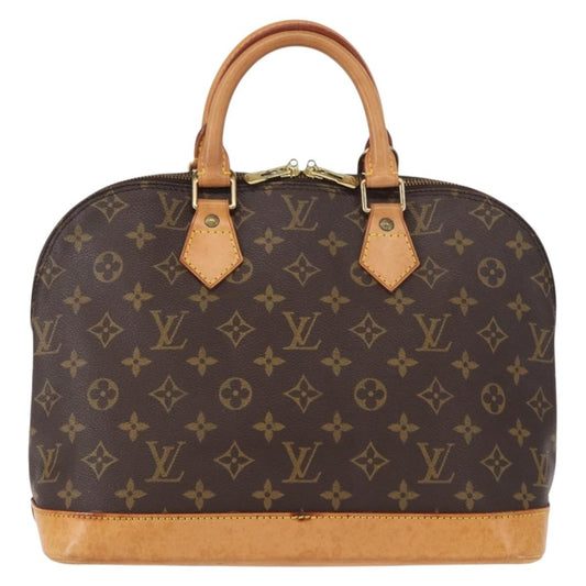 Louis Vuitton Alma Handbag Monogram Canvas, BROWN, CANVAS, Handbag