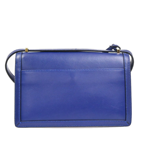 Loewe Barcelona Shoulder Bag Leather, BLUE, LEATHER, Shoulder bag