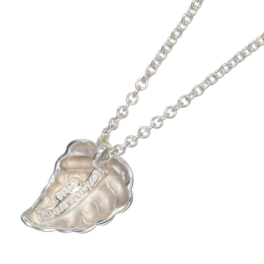Tiffany & Co. Leaf Pendant Necklace Silver 925 and K18 Yellow Gold, SILVER, SILVER, Necklace