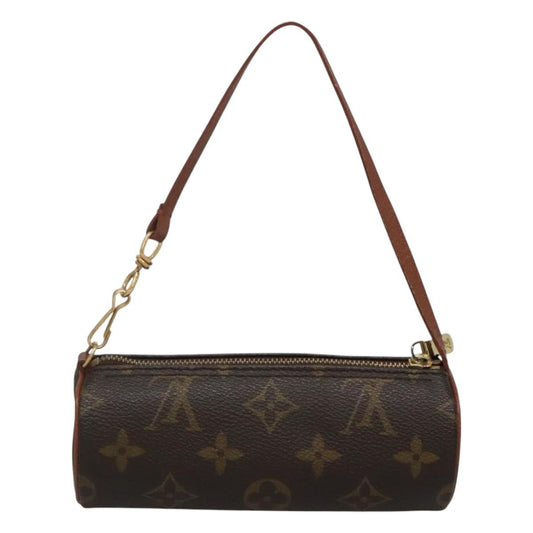 Louis Vuitton Papillon Pochette Monogram Canvas, BROWN, CANVAS, Clutche & pouche