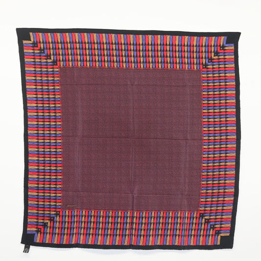 Chanel Carré 90 Silk, PURPLE, SILK, Scarve & shawl