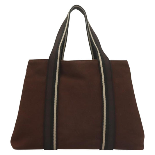 Hermes Troca Horizontal Tote Canvas, BROWN, CANVAS, Tote bag