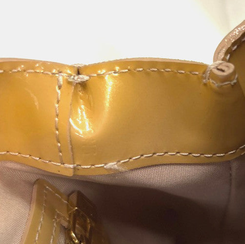 Louis Vuitton Wilshire Handbag Monogram Vernis, BEIGE, PATENT_LEATHER, Handbag