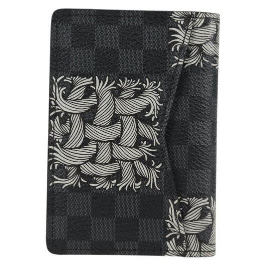 Louis Vuitton Pocket Organizer Limited Edition Nemeth Damier Graphite, BLACK, CANVAS, Clutche & pouche