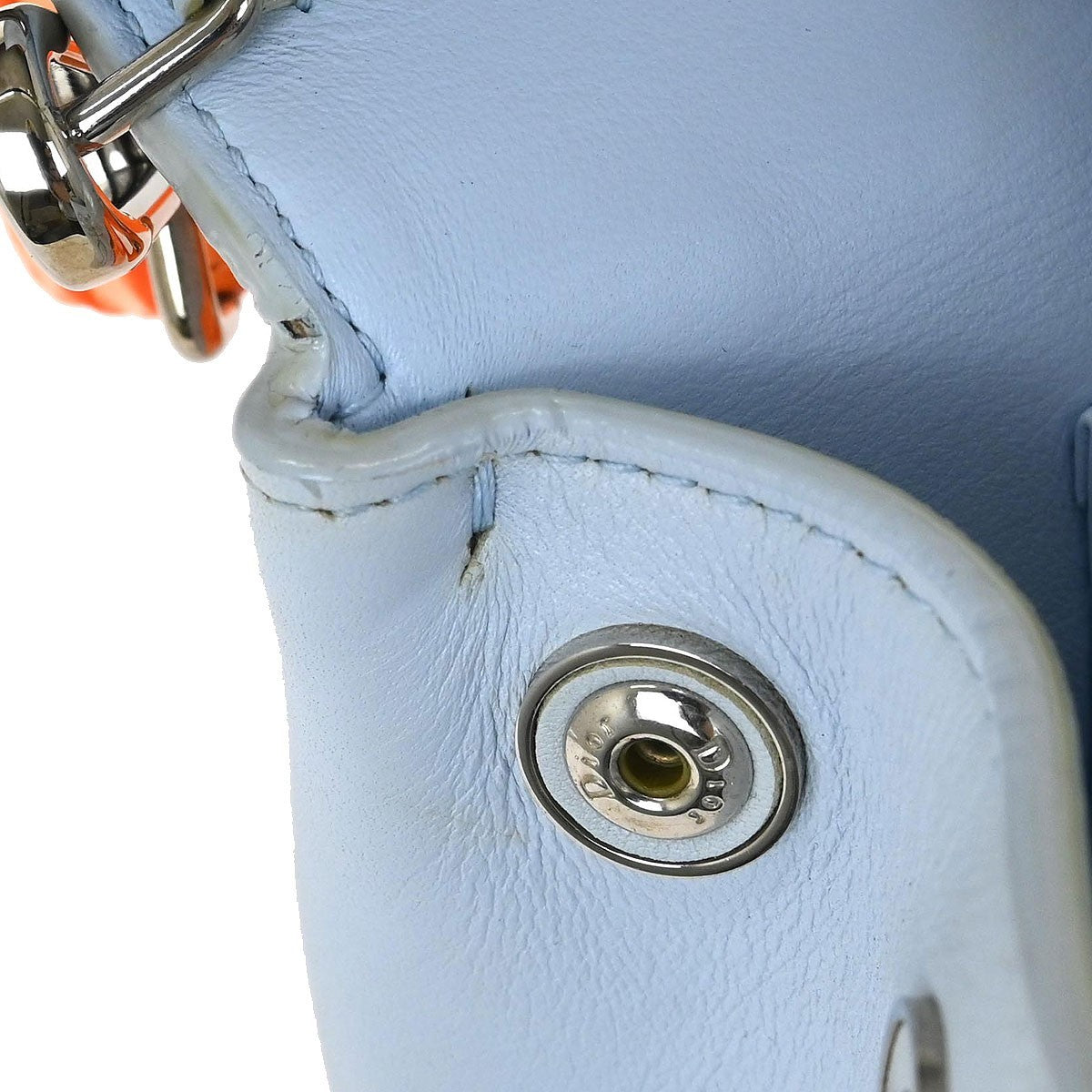 Christian Dior Be Dior Bag Smooth Leather, BLUE, LEATHER, Handbag