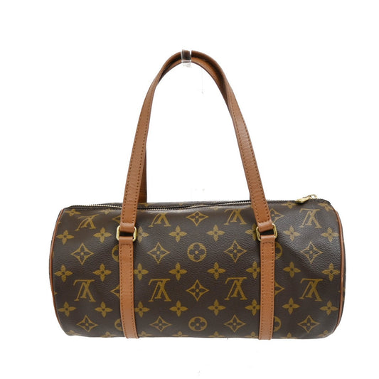 Louis Vuitton Papillon Handbag Monogram Canvas, BROWN, CANVAS, Handbag