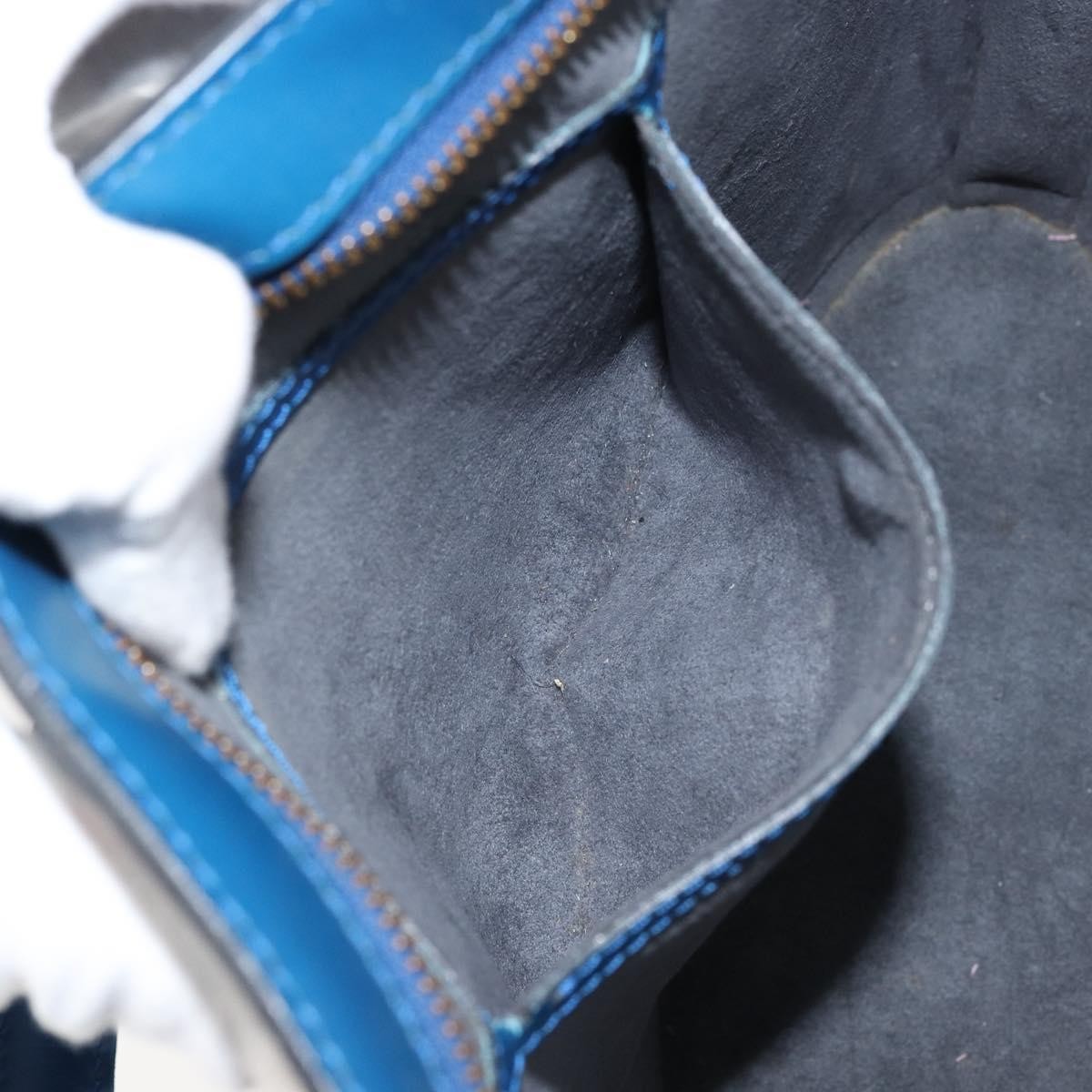 Louis Vuitton Saint Jacques Handbag Epi Leather, BLUE, LEATHER, Handbag