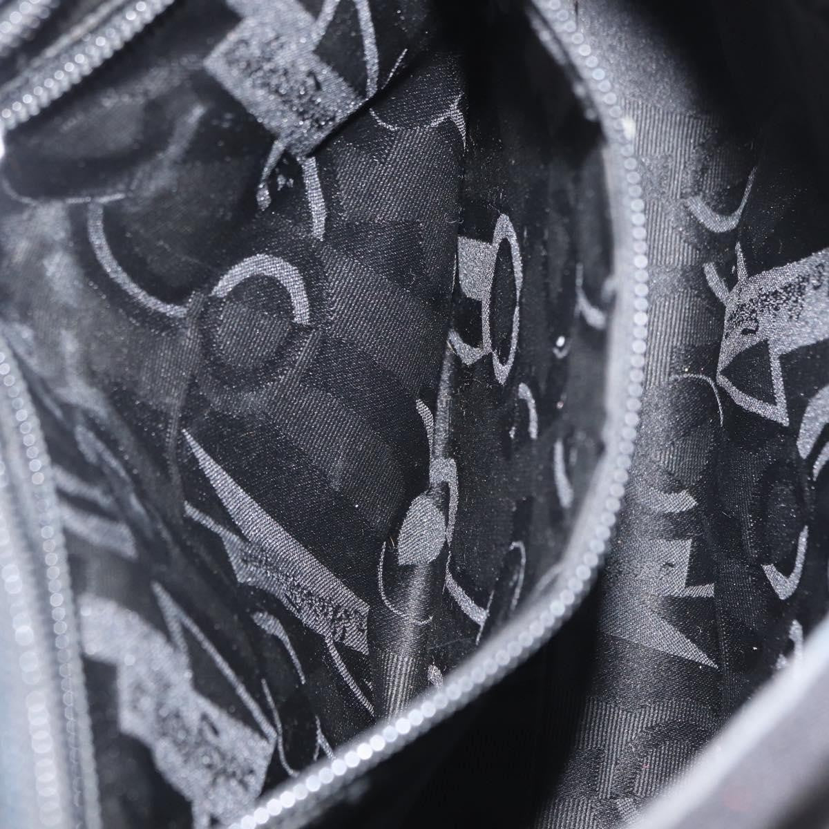 Salvatore Ferragamo Vala Shoulder Bag Nylon, BLACK, NYLON, Shoulder bag