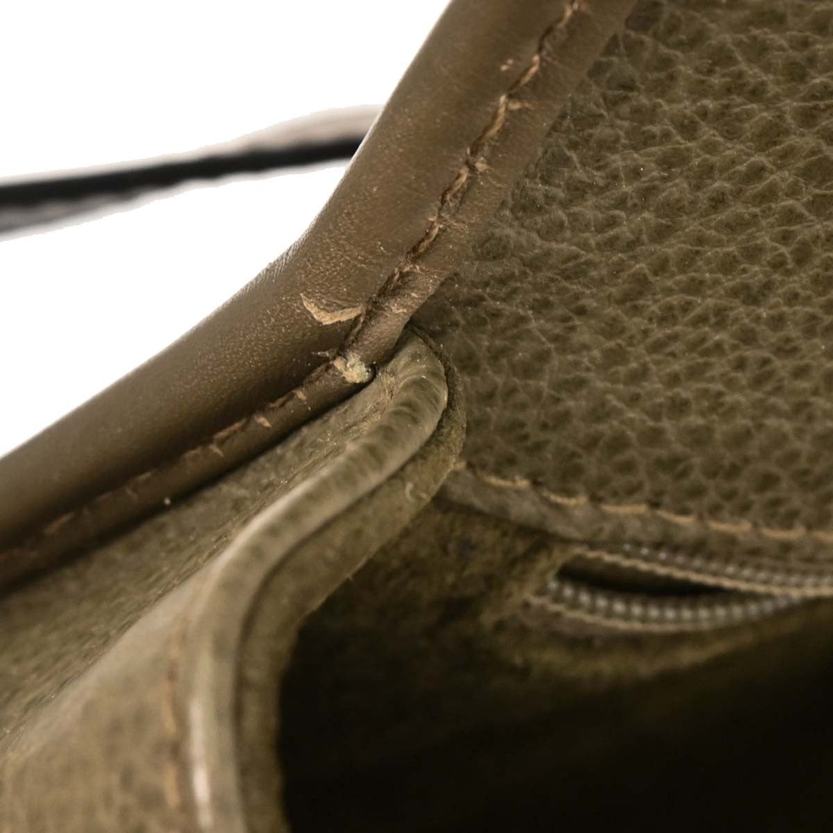 Gucci Vintage Handbag Leather, GREEN, LEATHER, Handbag