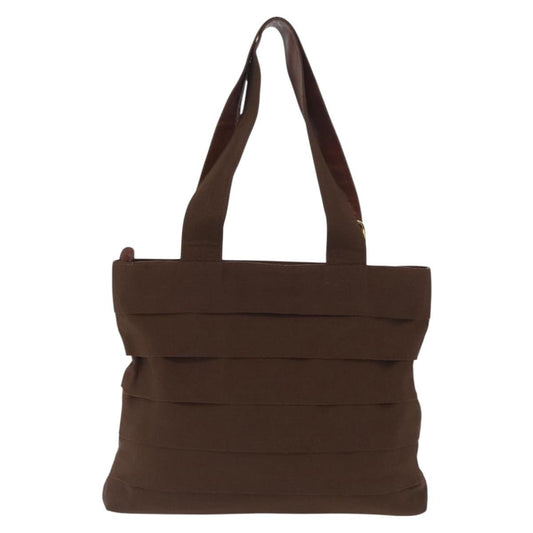 Salvatore Ferragamo Vara Tote Canvas, BROWN, CANVAS, Tote bag