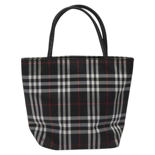 Burberry Nova Check Tote Nylon, BLACK, NYLON, Handbag