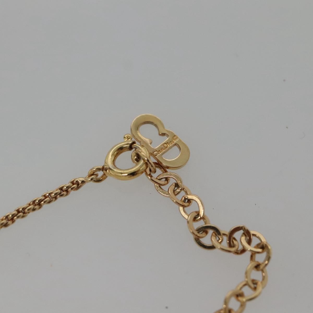 Christian Dior CD Pendant Necklace Metal, GOLD, METAL, Necklace