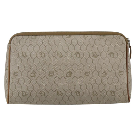 Christian Dior Vintage honeycomb clutch Canvas, Beige, Canvas, Clutch