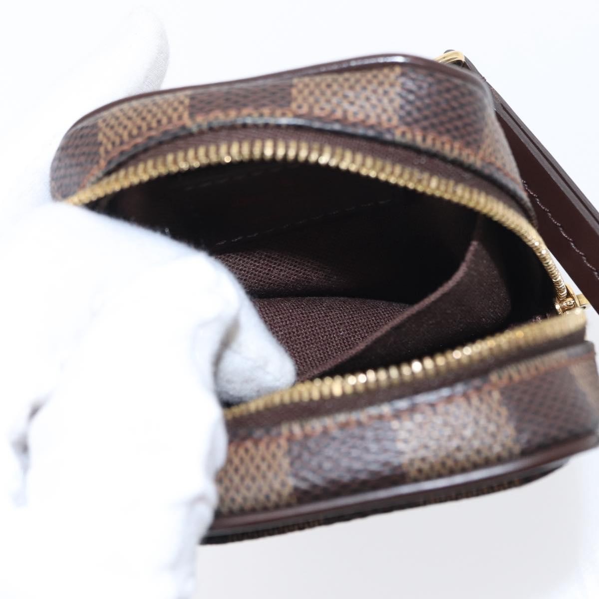 Louis Vuitton Etui Okapi Camera Case Damier, BROWN, CANVAS, Clutche & pouche