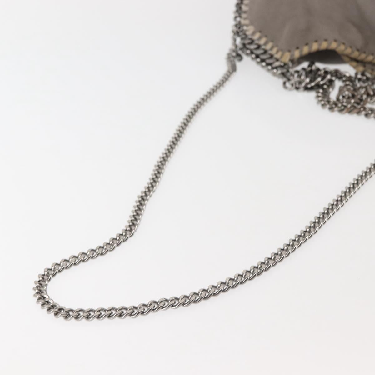 Stella McCartney Falabella Fold Over Crossbody Bag Suede, GRAY, SUEDE, Crossbody bag