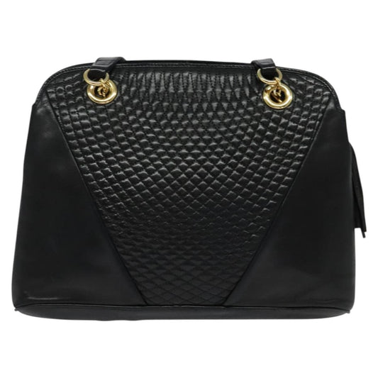 Bally Vintage Shoulder Bag Quilted leather, Black, Leather, Shoulder Bag