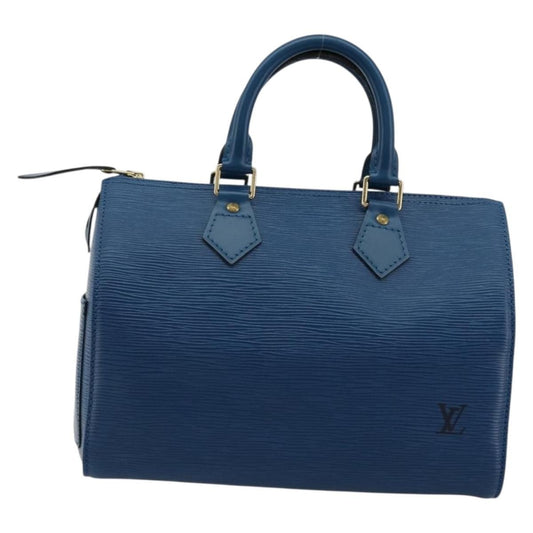 Louis Vuitton Speedy Handbag Epi Leather, Blue, Leather, Handbag