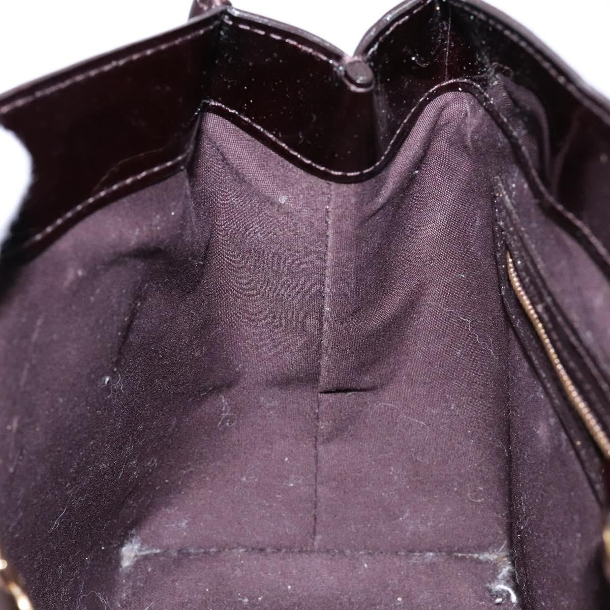 Louis Vuitton Wilshire Handbag Monogram Vernis, BURGUNDY, PATENT_LEATHER, Handbag