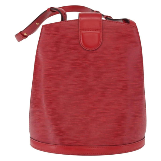 Louis Vuitton Cluny Shoulder Bag Epi Leather, RED, LEATHER, Shoulder bag