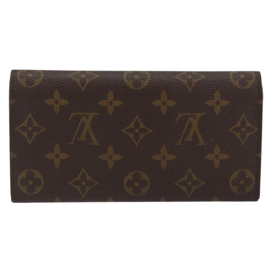 Louis Vuitton Emilie Wallet Monogram Canvas, BROWN, CANVAS, Wallets