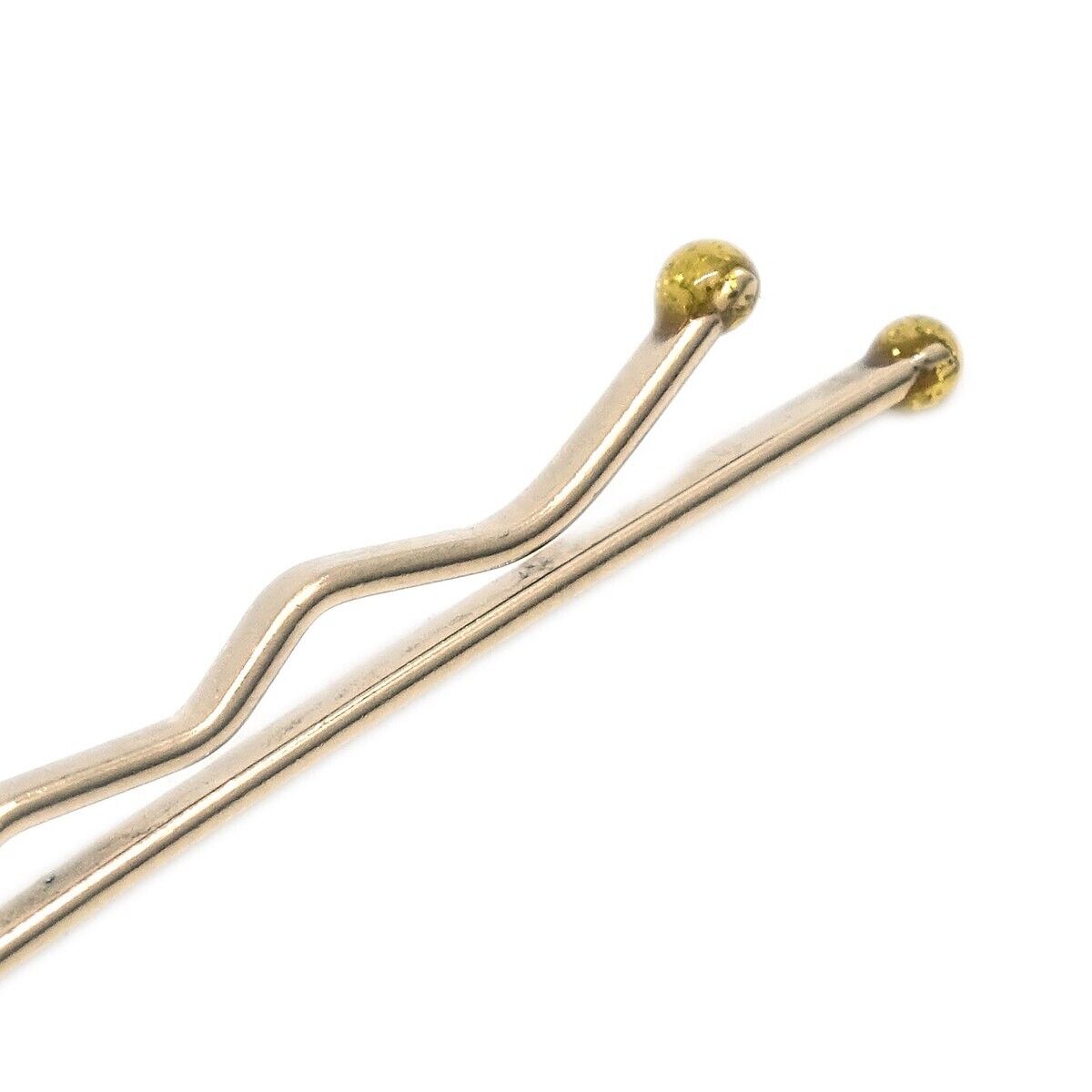 Chanel CC Hair Pin Set Metal with Faux Pearl, GOLD, GOLD_PLATED, Head accessory