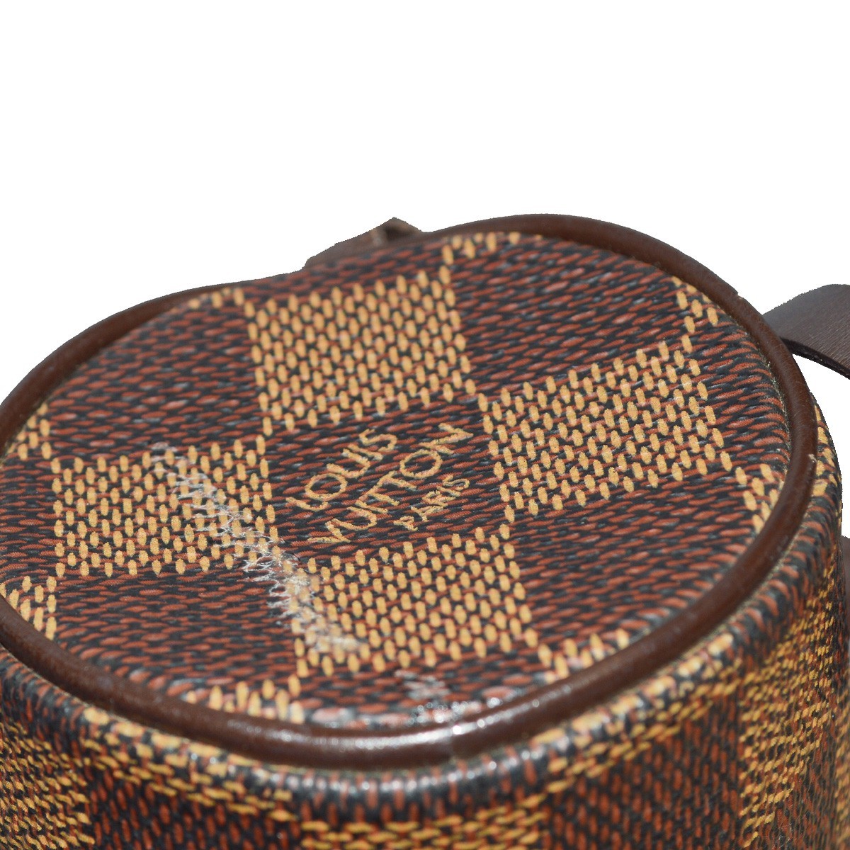 Louis Vuitton Papillon Pochette Damier, BROWN, CANVAS, Clutche & pouche