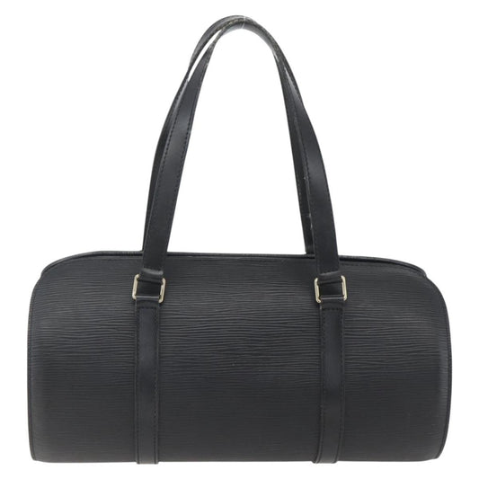 Louis Vuitton Soufflot Handbag Epi Leather, BLACK, LEATHER, Handbag