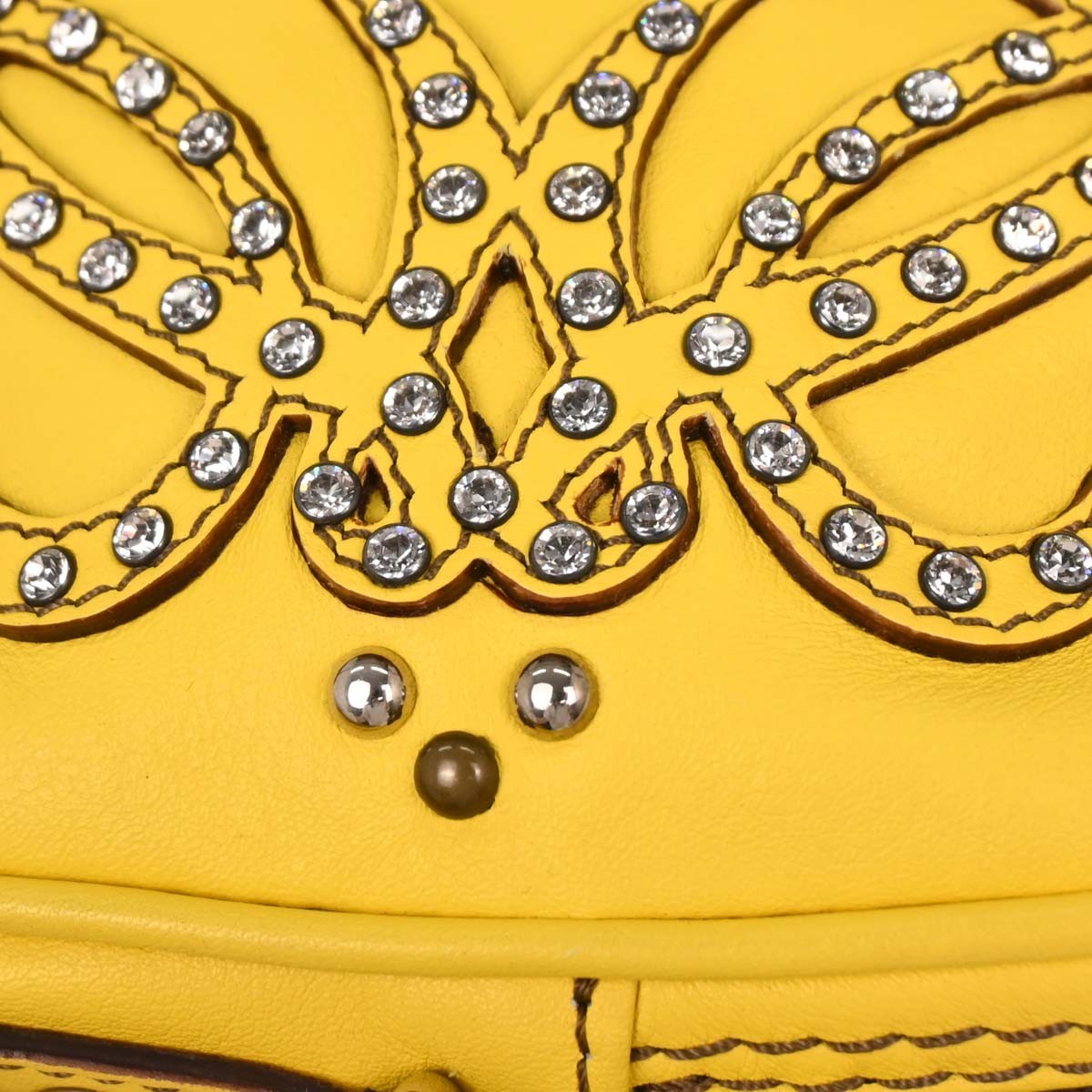 Loewe Vintage Shoulder Bag Leather, YELLOW, LEATHER, Clutche & pouche