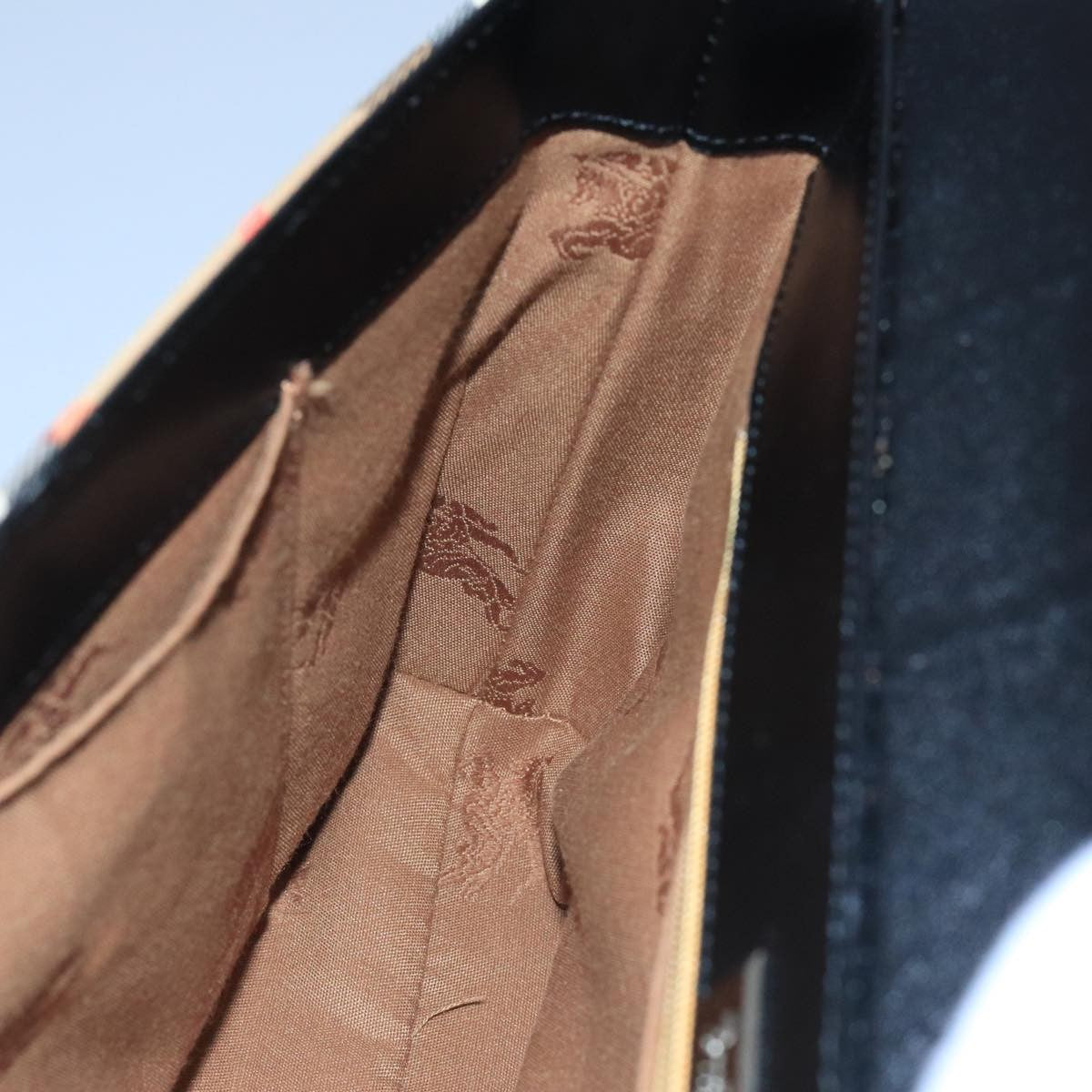 Burberry Nova check Shoulder bag Canvas, BEIGE, CANVAS, Shoulder bag