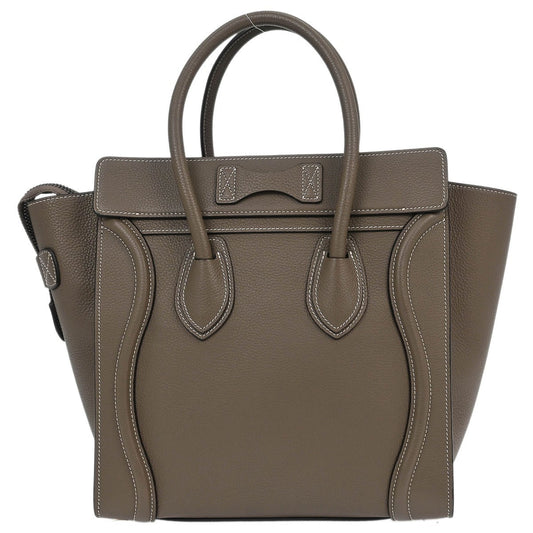 Celine Luggage Bag Smooth Leather, BROWN, LEATHER, Tote bag