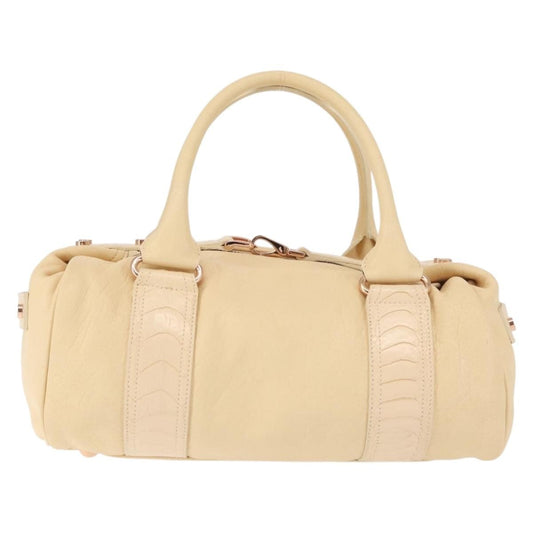 Balenciaga Vintage handbag Leather, BEIGE, LEATHER, Handbag