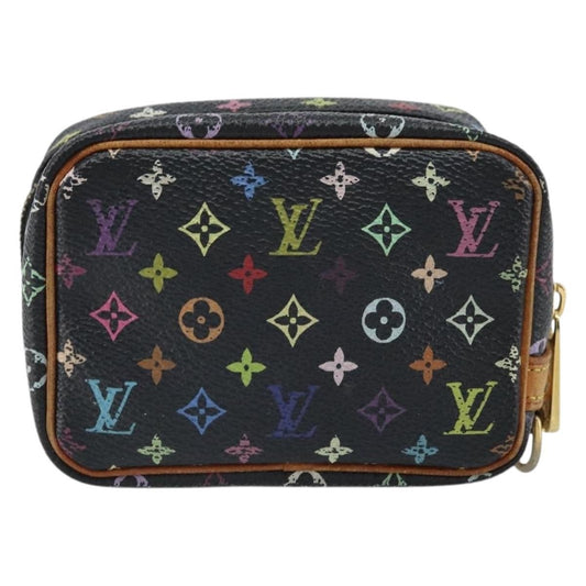 Louis Vuitton Wapity Trousse Pouch Monogram Multicolor, BLACK, CANVAS, Clutche & pouche