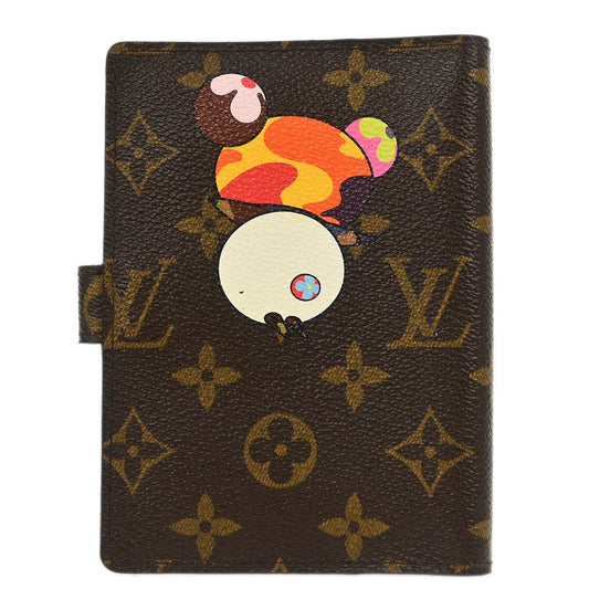 Louis Vuitton Agenda Cover Monogram Panda, BROWN, CANVAS, Wallets