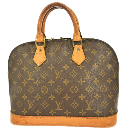 Louis Vuitton Alma Handbag Monogram Canvas, BROWN, CANVAS, Handbag