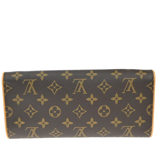 Louis Vuitton Twin Handbag Monogram Canvas, BROWN, CANVAS, Clutche & pouche