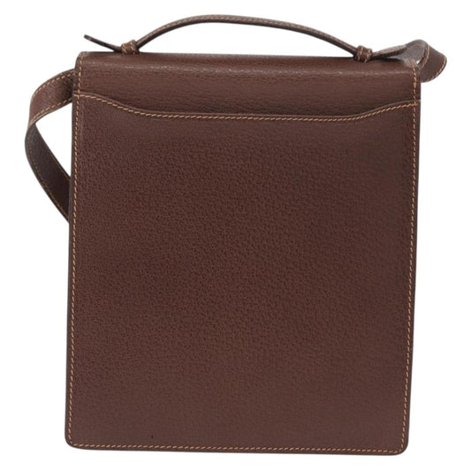 Gucci Vintage Shoulder Bag Leather, BROWN, LEATHER, Shoulder bag
