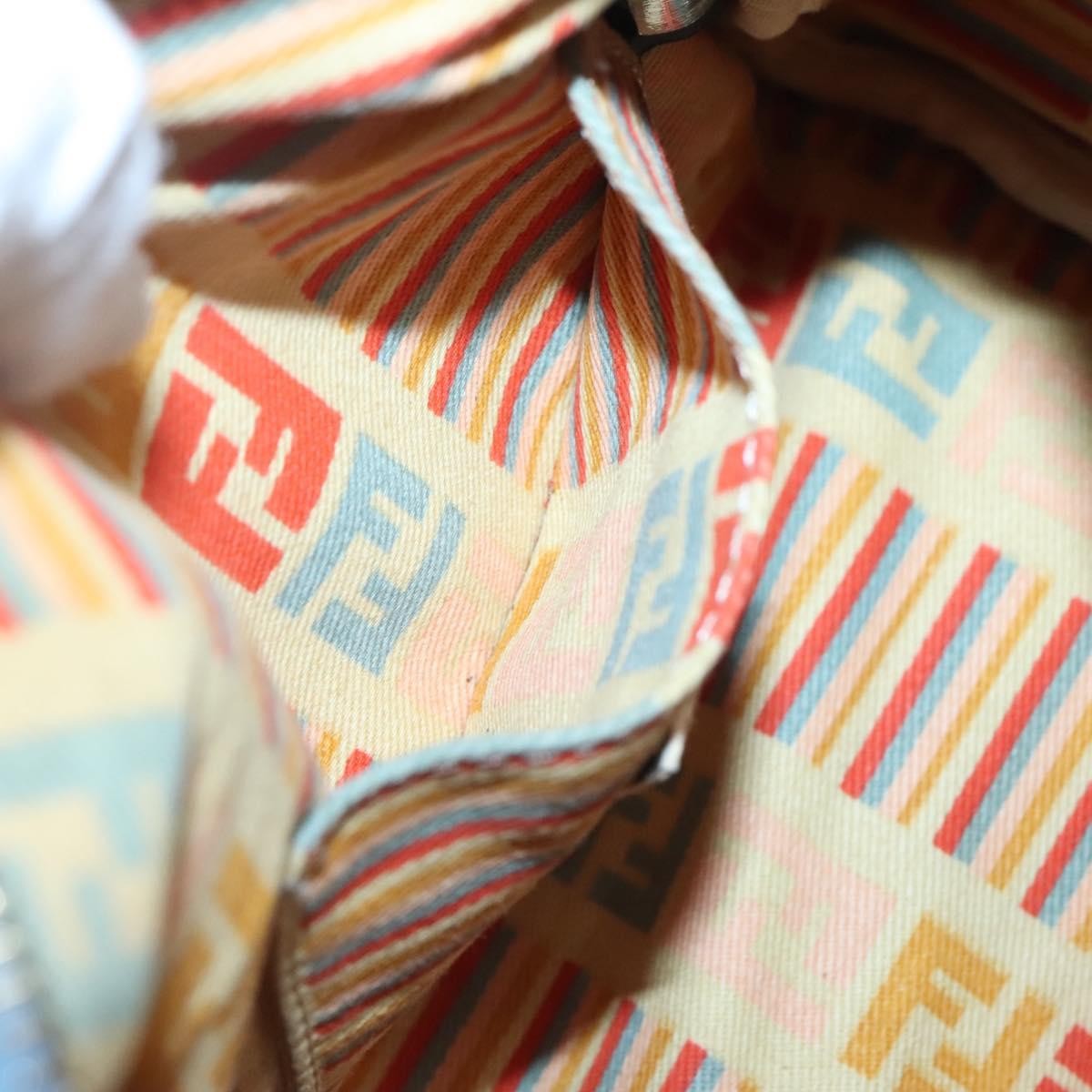 Fendi Boston Bag Denim, BLUE, DENIM_JEANS, Handbag