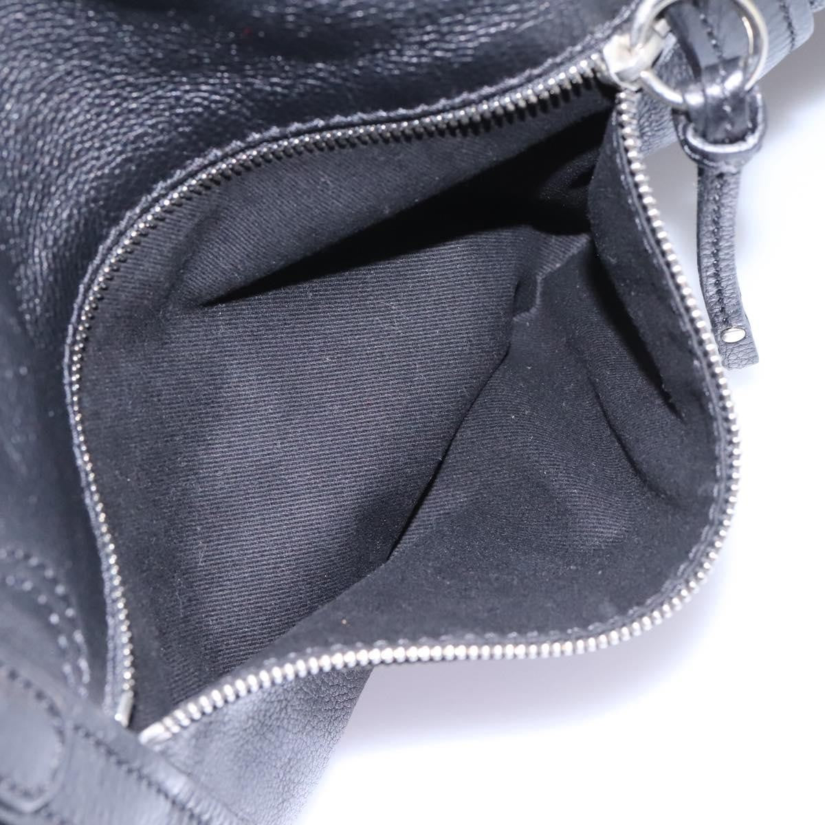 Chloe Paddington Lock Satchel Leather, BLACK, LEATHER, Handbag