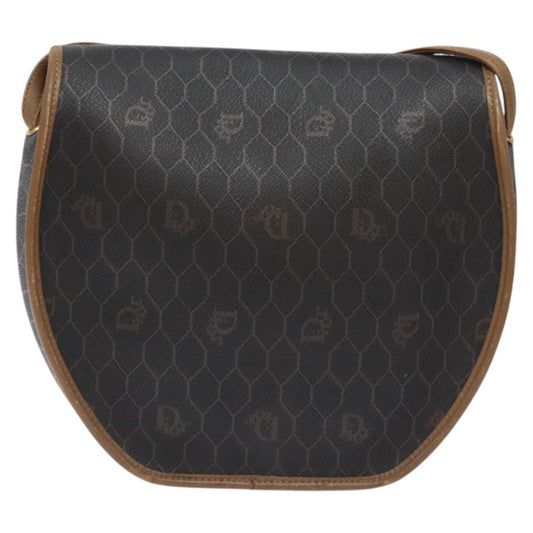 Christian Dior Vintage Honeycomb Shoulder Bag Canvas, BLACK, CANVAS, Shoulder bag