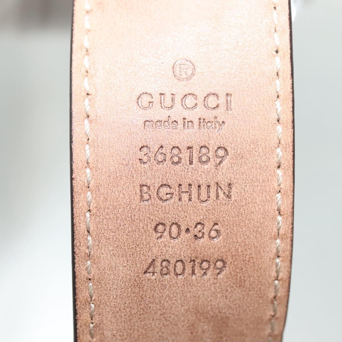 Gucci Sherry Line Belt Leather, BROWN, LEATHER, Belts